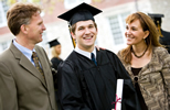 Parents and son career counseling clients